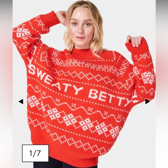 SWEATY BEATTY - Snow Fairisle Sweater NWT - Picture 6 of 6